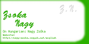 zsoka nagy business card